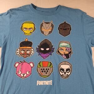 Fortnight Graphic Short Sleeve Crew Neck T-Shirt Youth Boys Size 2X Blue